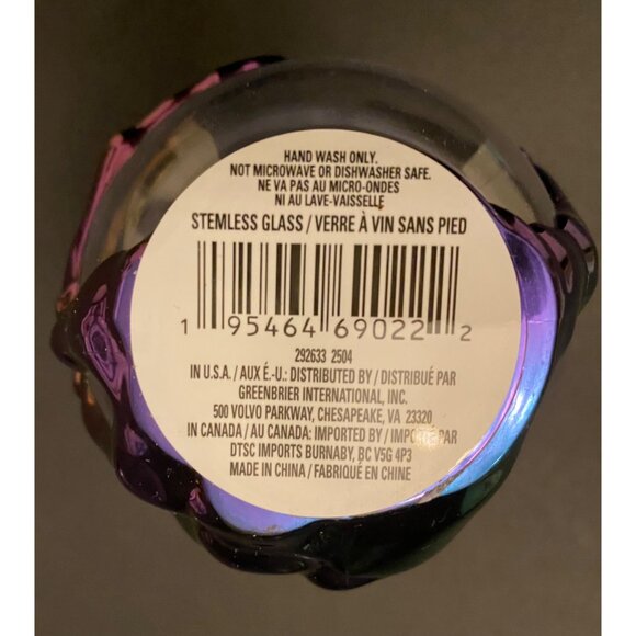 Set of 4 Multicolored Iridescent 3D Skeleton Hand Cups Plastic Party Glasses - Picture 4 of 4